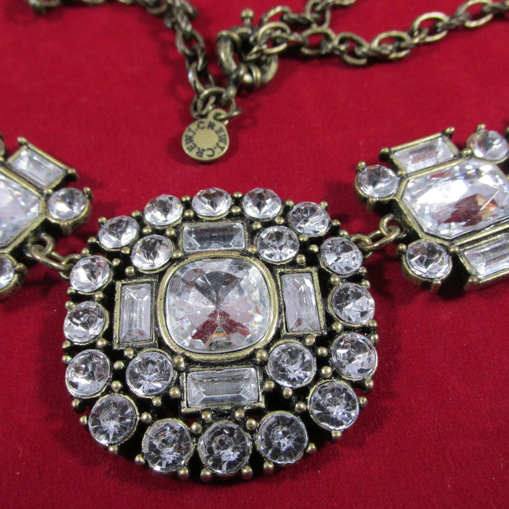 J. Crew Rhinestone Statement Necklace